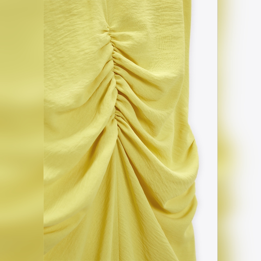 ZARA CENTER RUCHED DRESS - Picture 7 of 7